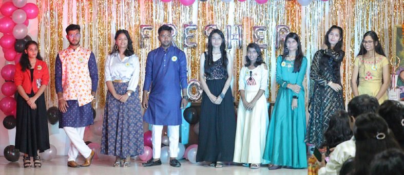 मेघा बनी मिस व  सुशांत बने मिस्टर फ्रेशर